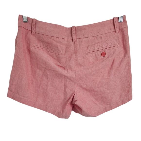 J. Crew Light Red Cotton Shorts - Women's Size 10 - Picture 2 of 3